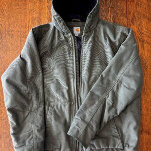 Carhartt Men's Insulated Active Jacket - Loose Fit - Washed Duck "Moss"